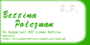 bettina polczman business card